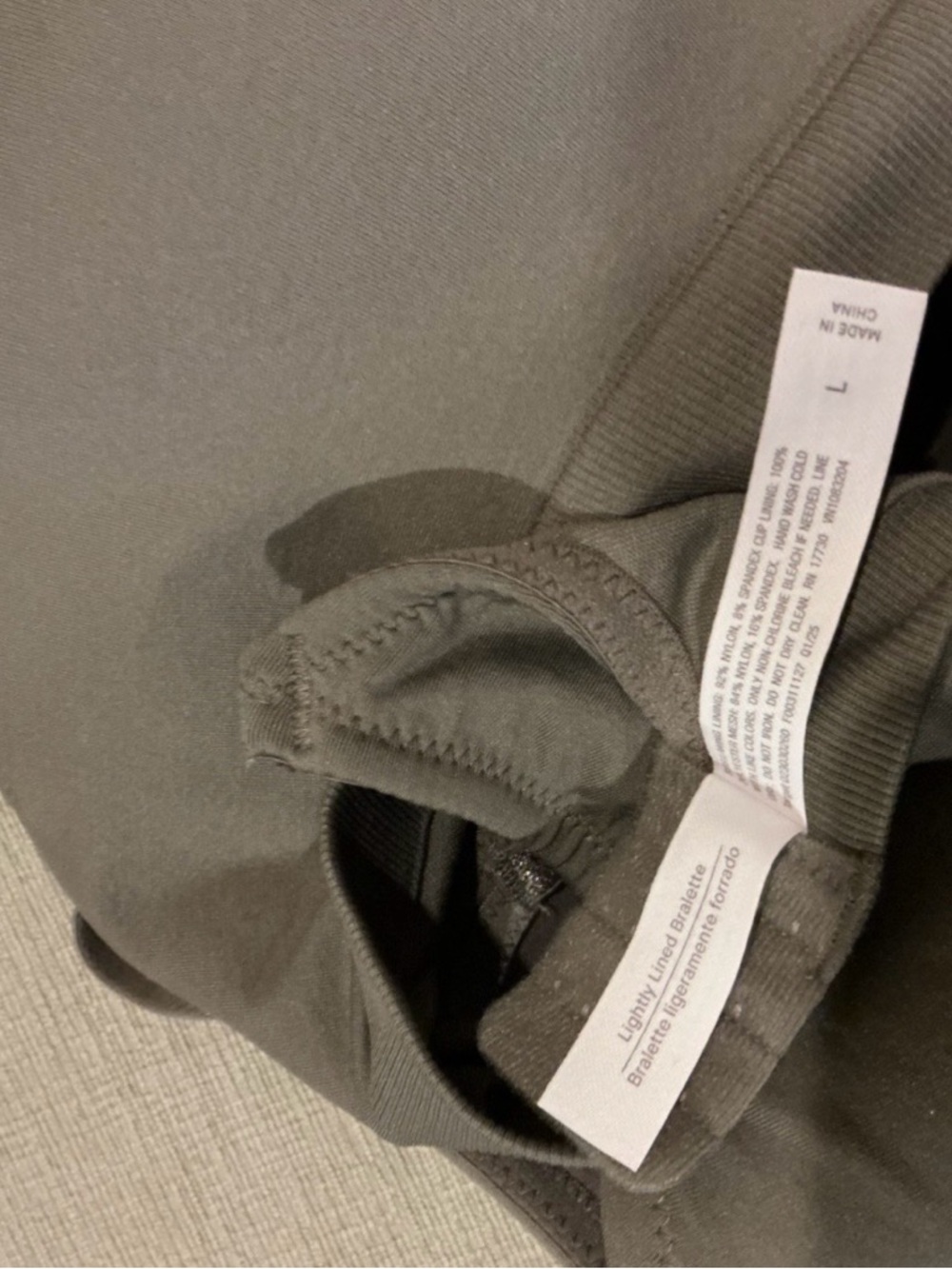 Seamless Olive Green Wireless T-Shirt Bra - Women Intimates - Picture 4 of 4